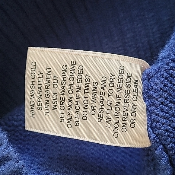 Philosophy Drop Shoulder Crewneck Sweater, Small, Blue, NWT - Picture 10 of 10